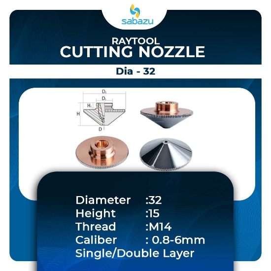 Picture of Raytool Cutting Nozzle I Dia - 32 - Single - layer 