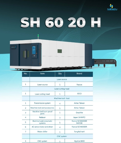 Picture of SH 6020 H LASER CUTTING MACHINE