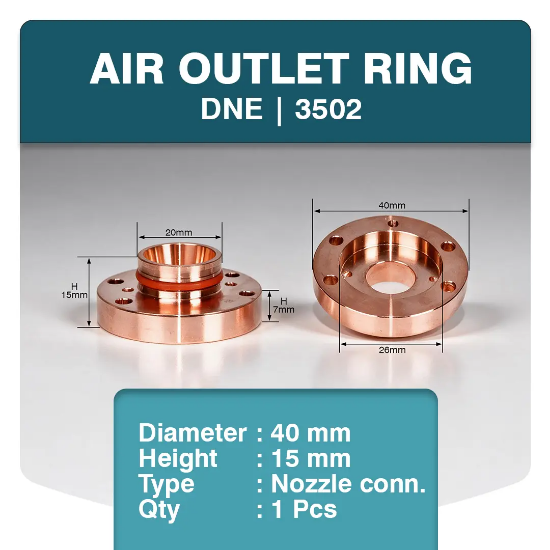 Picture of Air Outlet Ring DNE I 3502 (DNE CERAMIC RING : 3502)