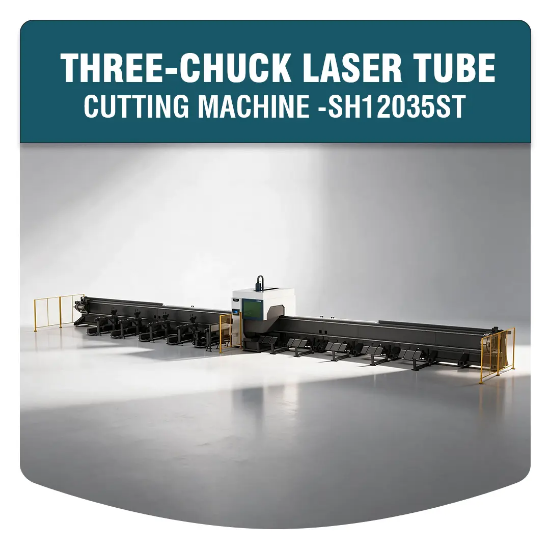 Picture of THREE-CHUCK LASER Tube Cutting Machine -SH12035ST