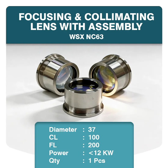 Picture of WSX NC63 - Collimation Lens & Focus Lens With Assembly