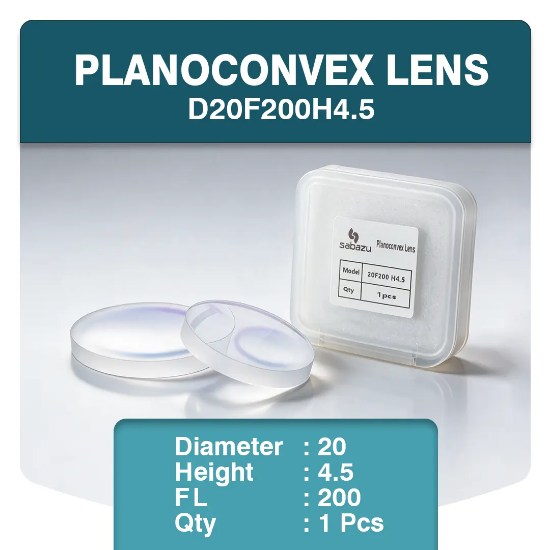Picture of Plano-Convex Focusing Lens D20F200H4.5