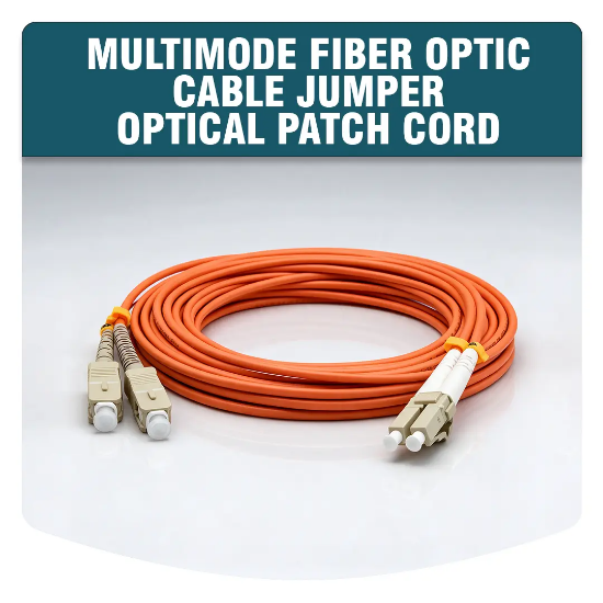 Picture of MULTIMODE FIBER OPTIC CABLE JUMPER OPTICAL PATCH CORD